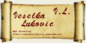 Veselka Luković vizit kartica